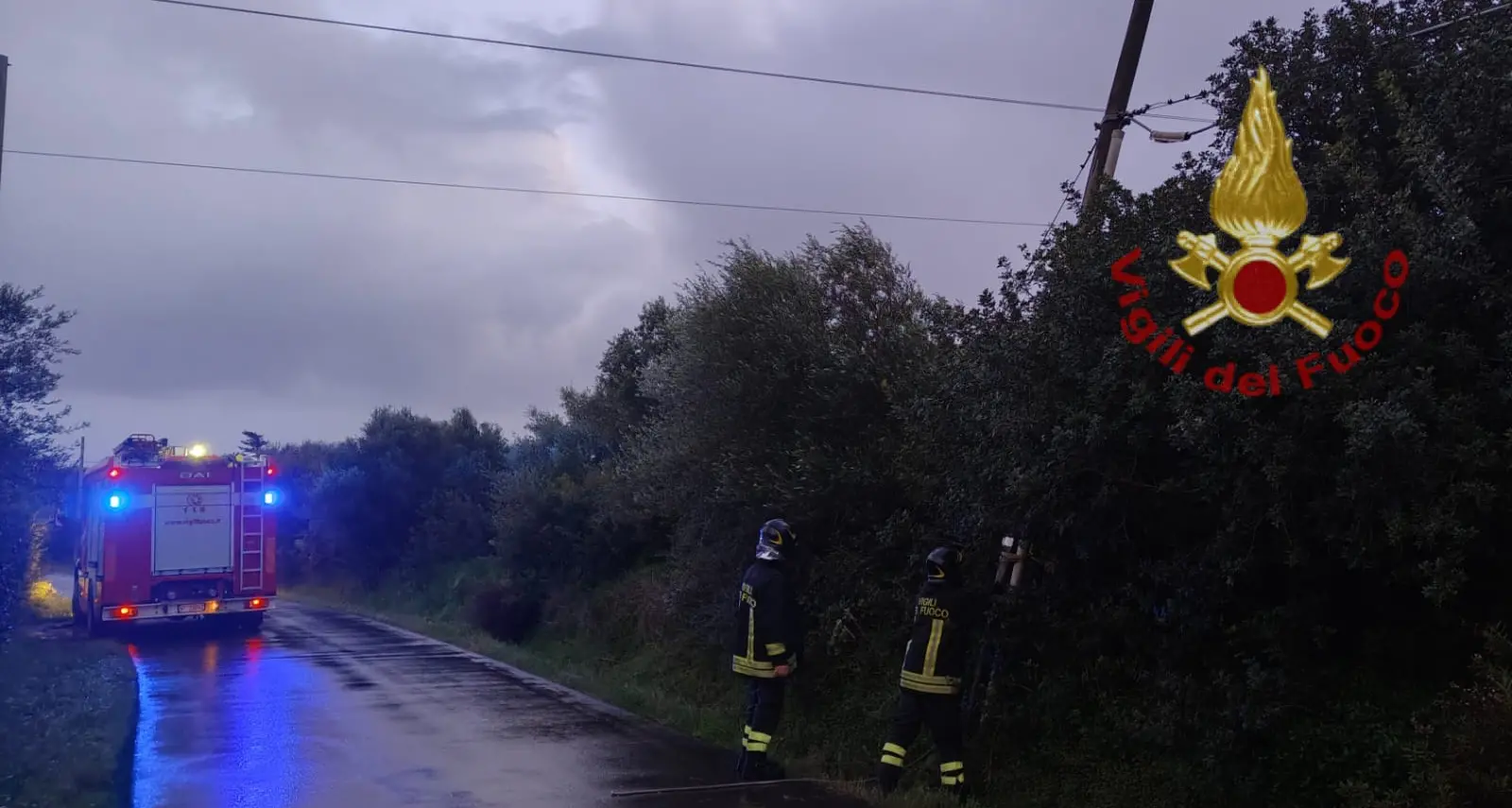 Maltempo in Sardegna: Vigili del Fuoco in azione per centinaia di interventi