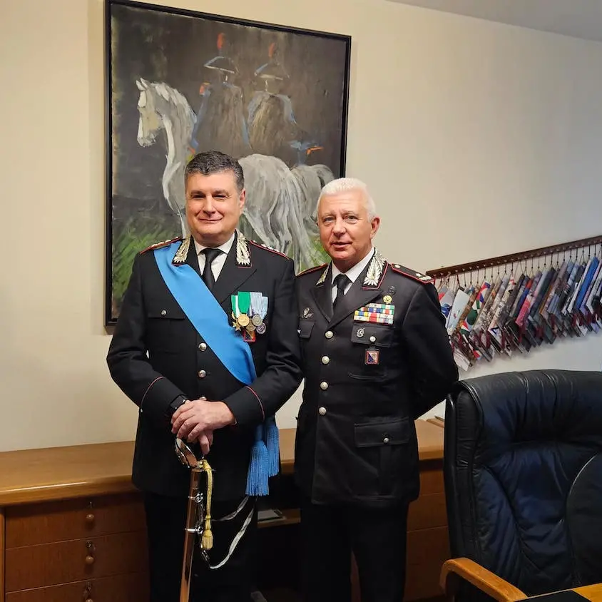 L'Arma dei Carabinieri saluta il Colonnello Raffaele Cossu