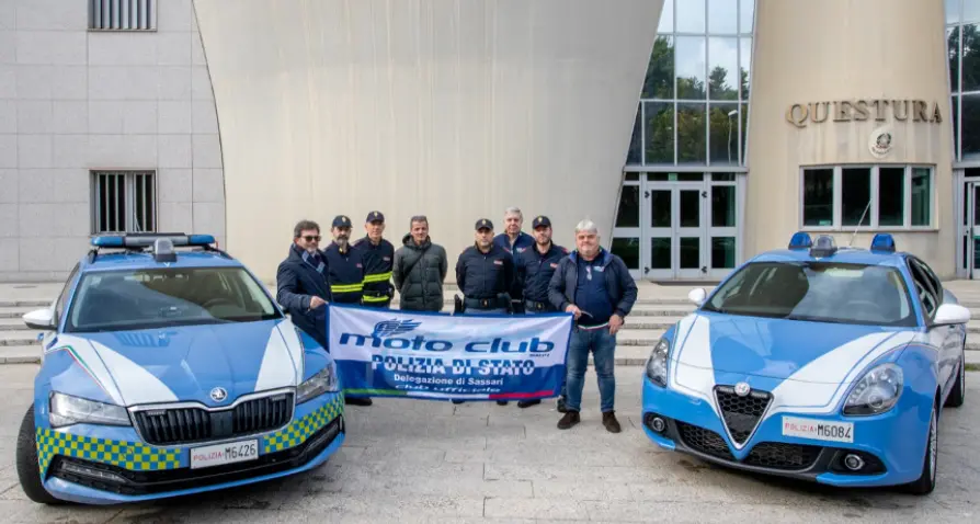 Il Moto Club Polizia di Stato ha donato due fasciatoi alla Clinica Pediatrica di Sassari