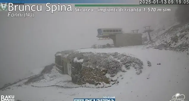 Neve in Sardegna, allerta Protezione civile: nevicate a bassa quota