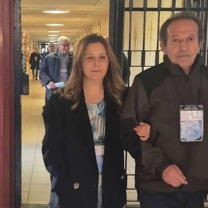 Beniamino Zuncheddu al carcere di Rebibbia per la legge per le vittime di errore giudiziario