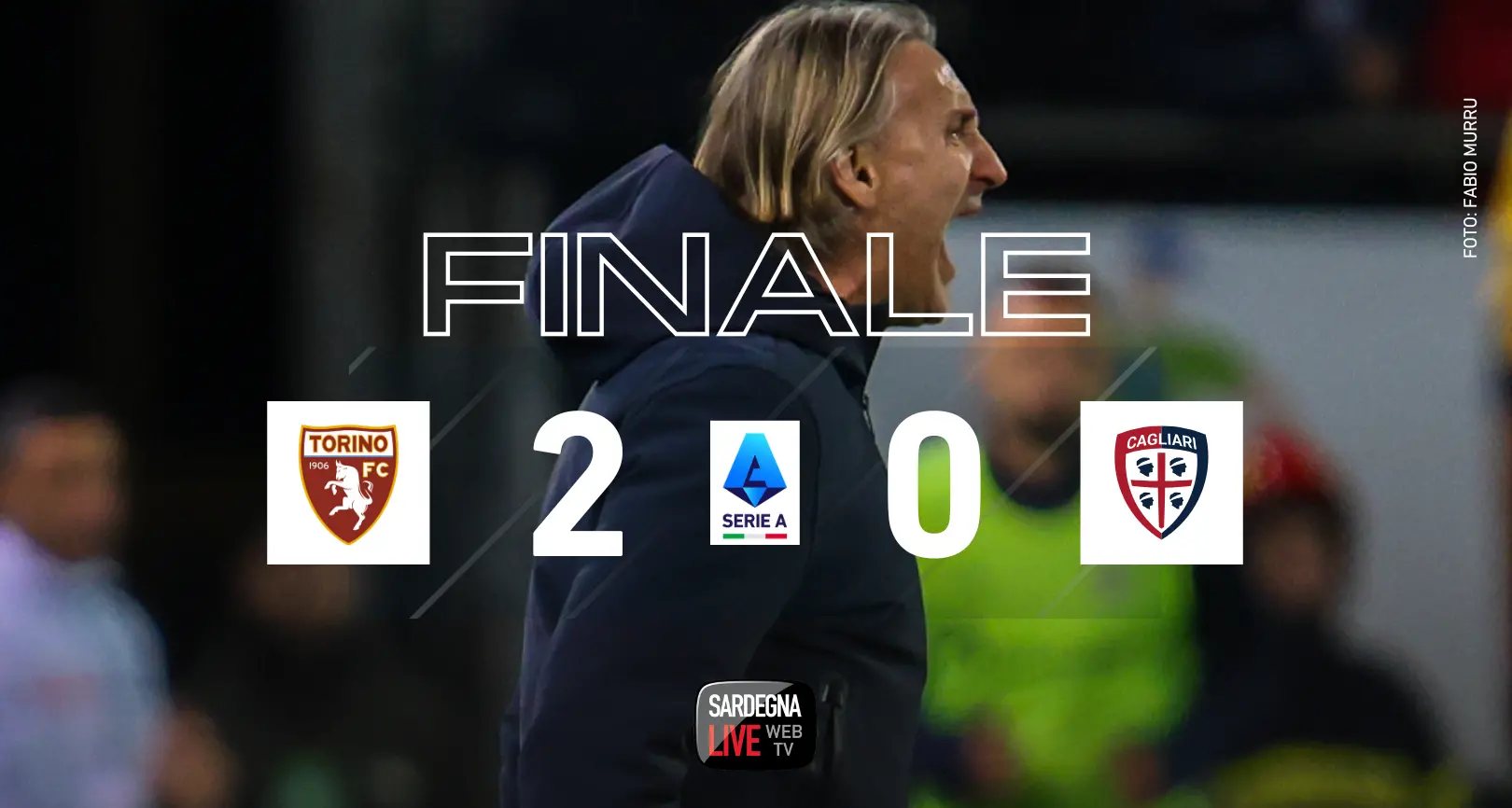 Serie A. Torino - Cagliari 2-0, rossoblù non pervenuti