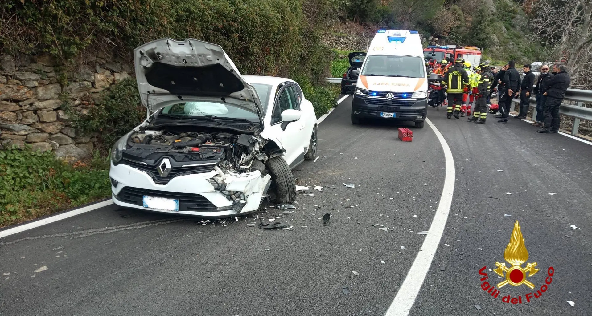 Incidente sulla SS198 a Gairo: elisoccorso per il motociclista