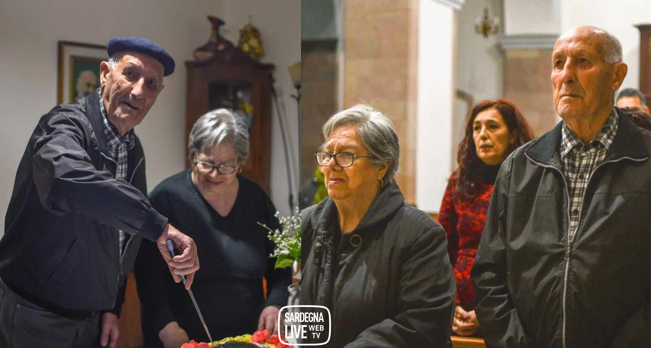 61 anni di amore e dedizione: da Sedilo la straordinaria storia di Giovanni Battista Lampreu e Caterina Carboni