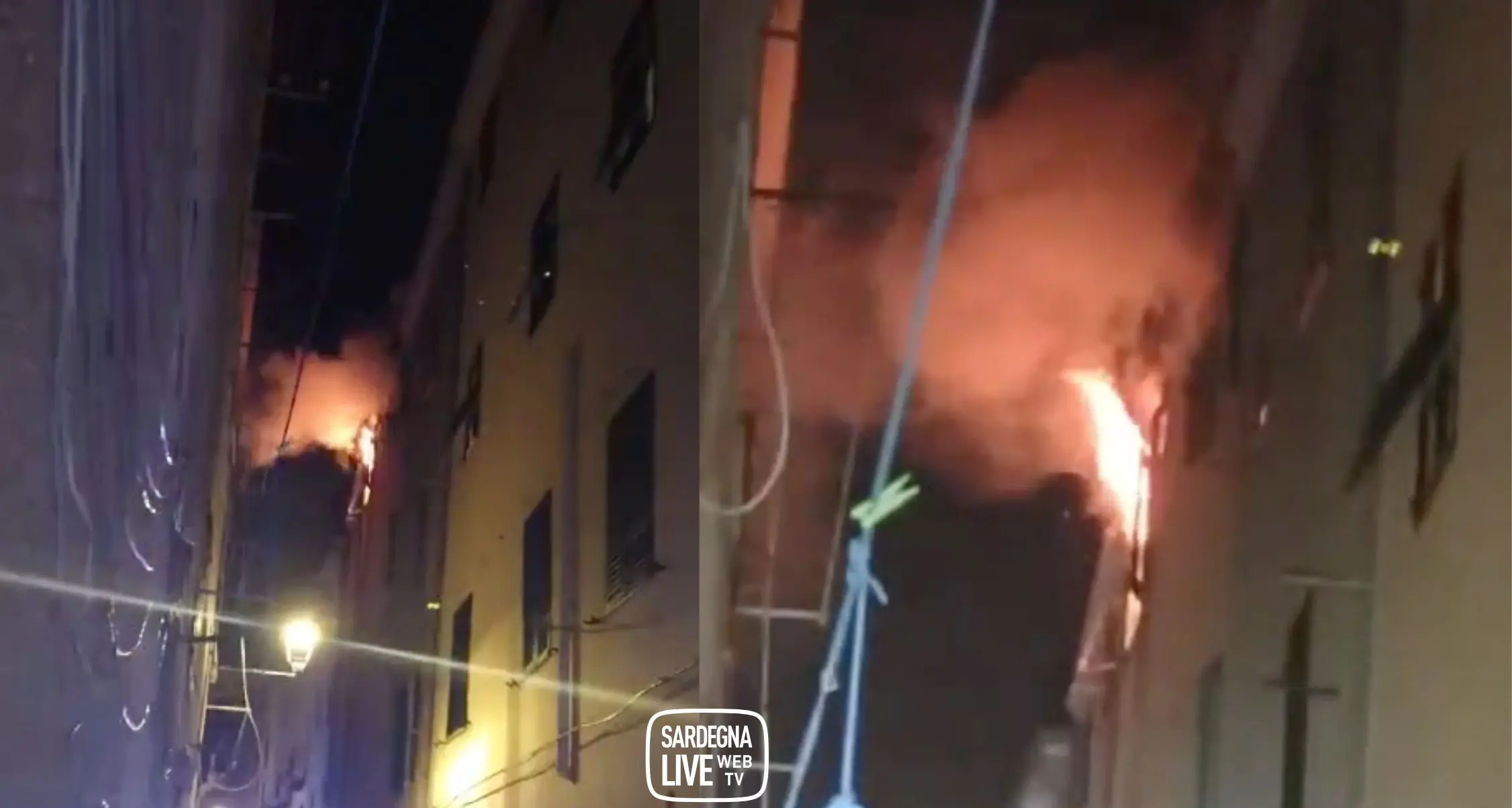 Paura ad Alghero: a causa di una stufa a gas divampa incendio in un appartamento | VIDEO