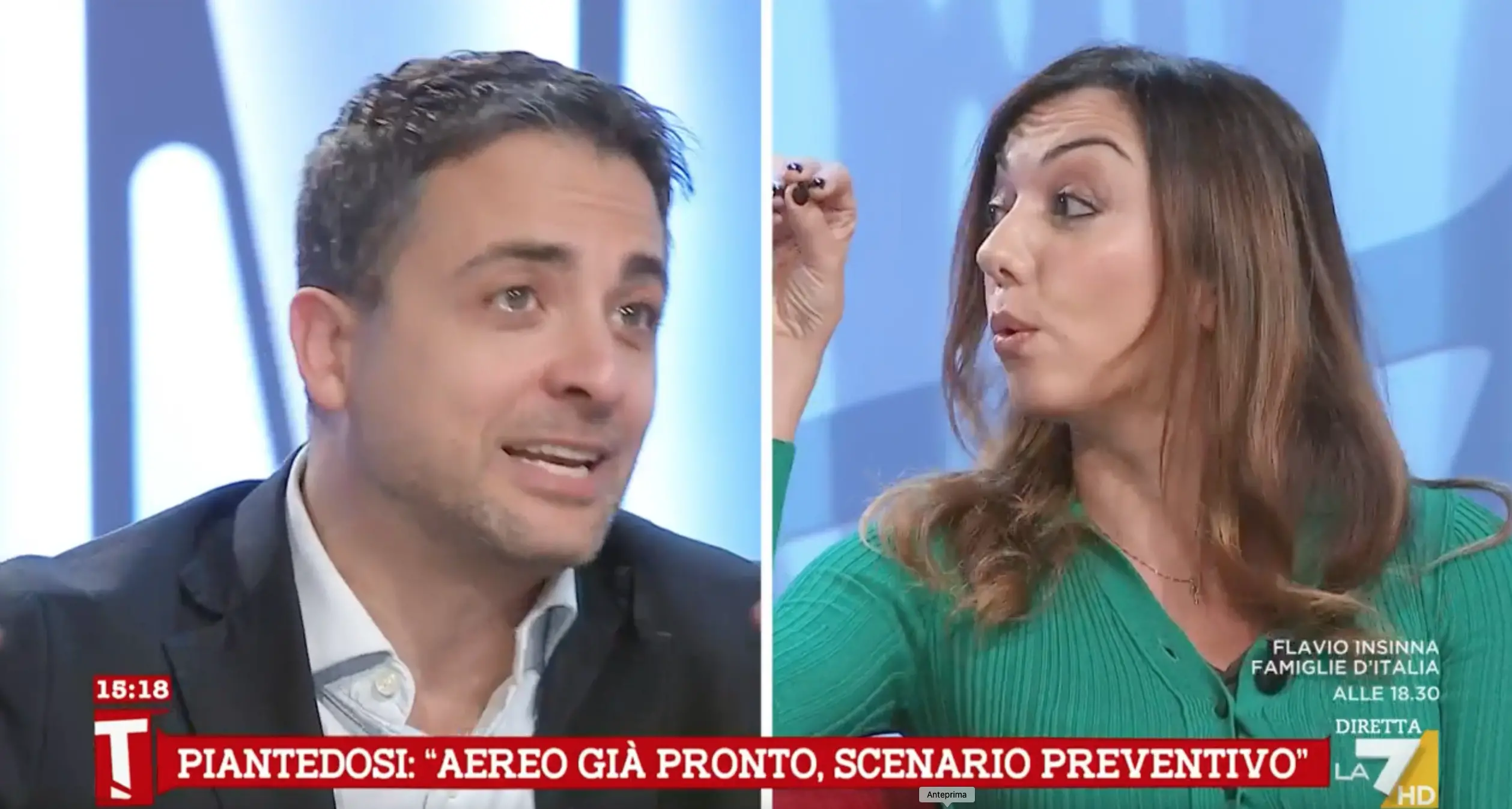 Tagadà, siparietto surreale su La7. La deputata Montaruli 'abbaia' in diretta contro Furfaro