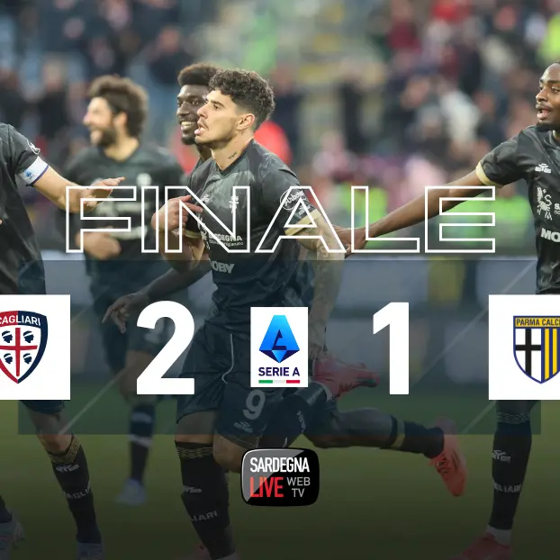 Cagliari-Parma 2-1, tre punti d'oro per i rossoblù