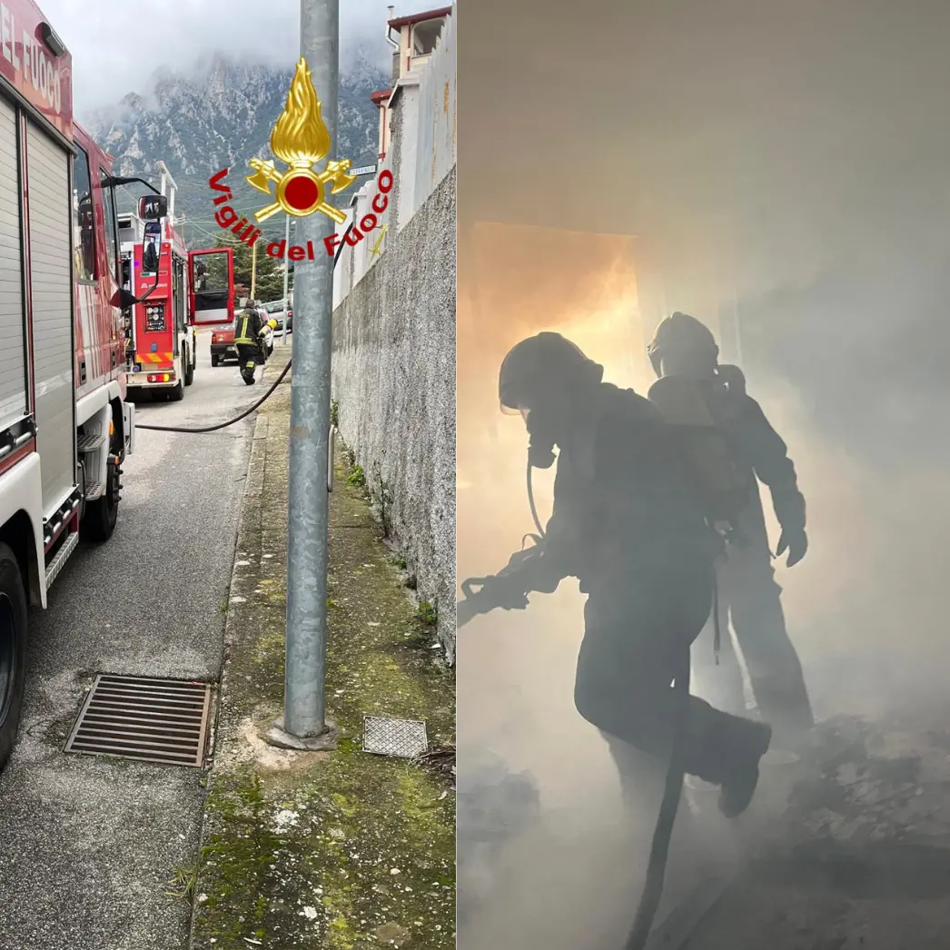 Fiamme in un’abitazione a Oliena, danni ingenti