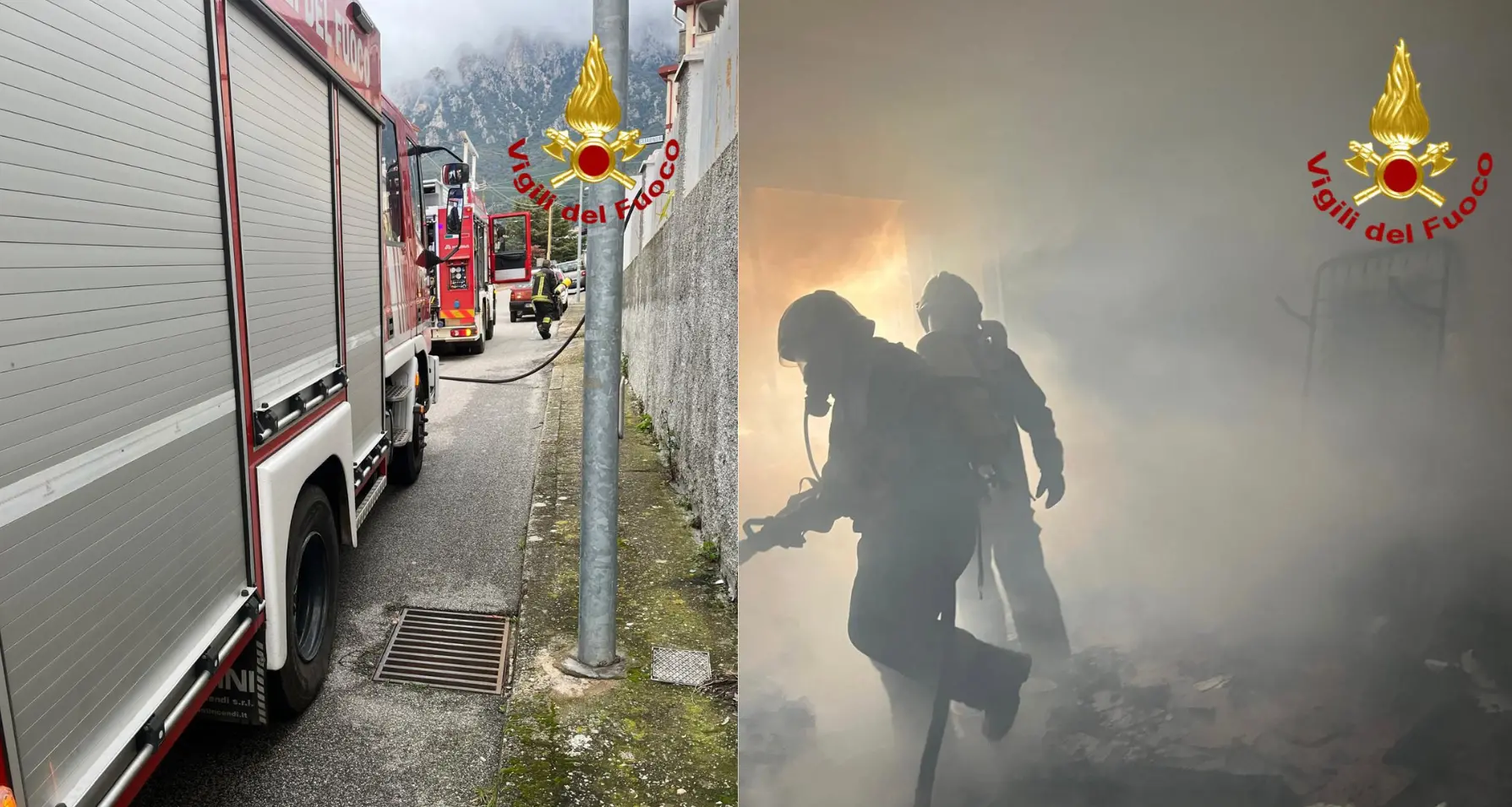 Fiamme in un’abitazione a Oliena, danni ingenti