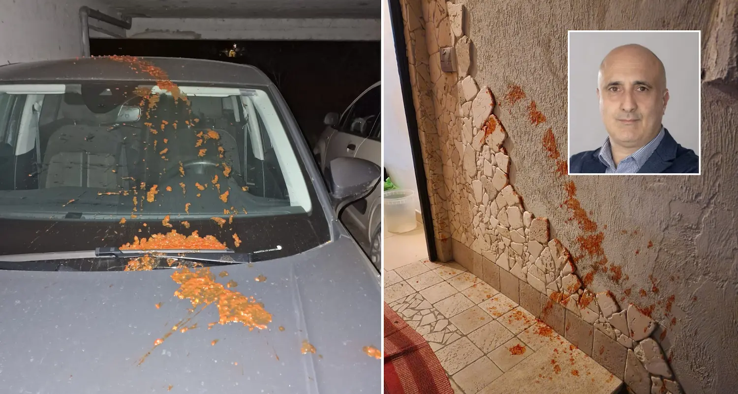 Sugo sull’auto del consigliere comunale Christian Mulas ad Alghero. “Non mi fermano”