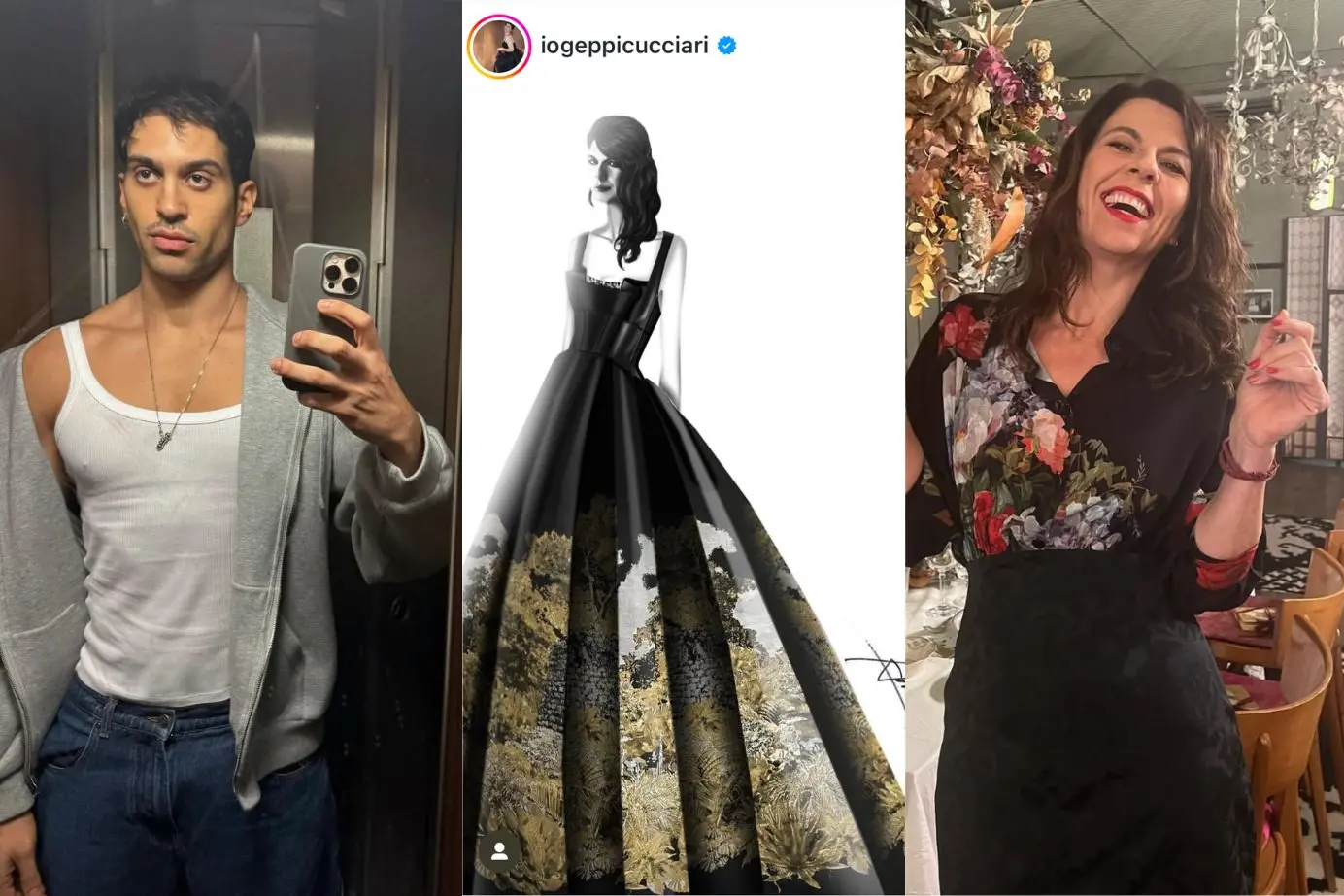 <p>Foto Instagram Geppi Cucciari e Mahmood</p>\\n