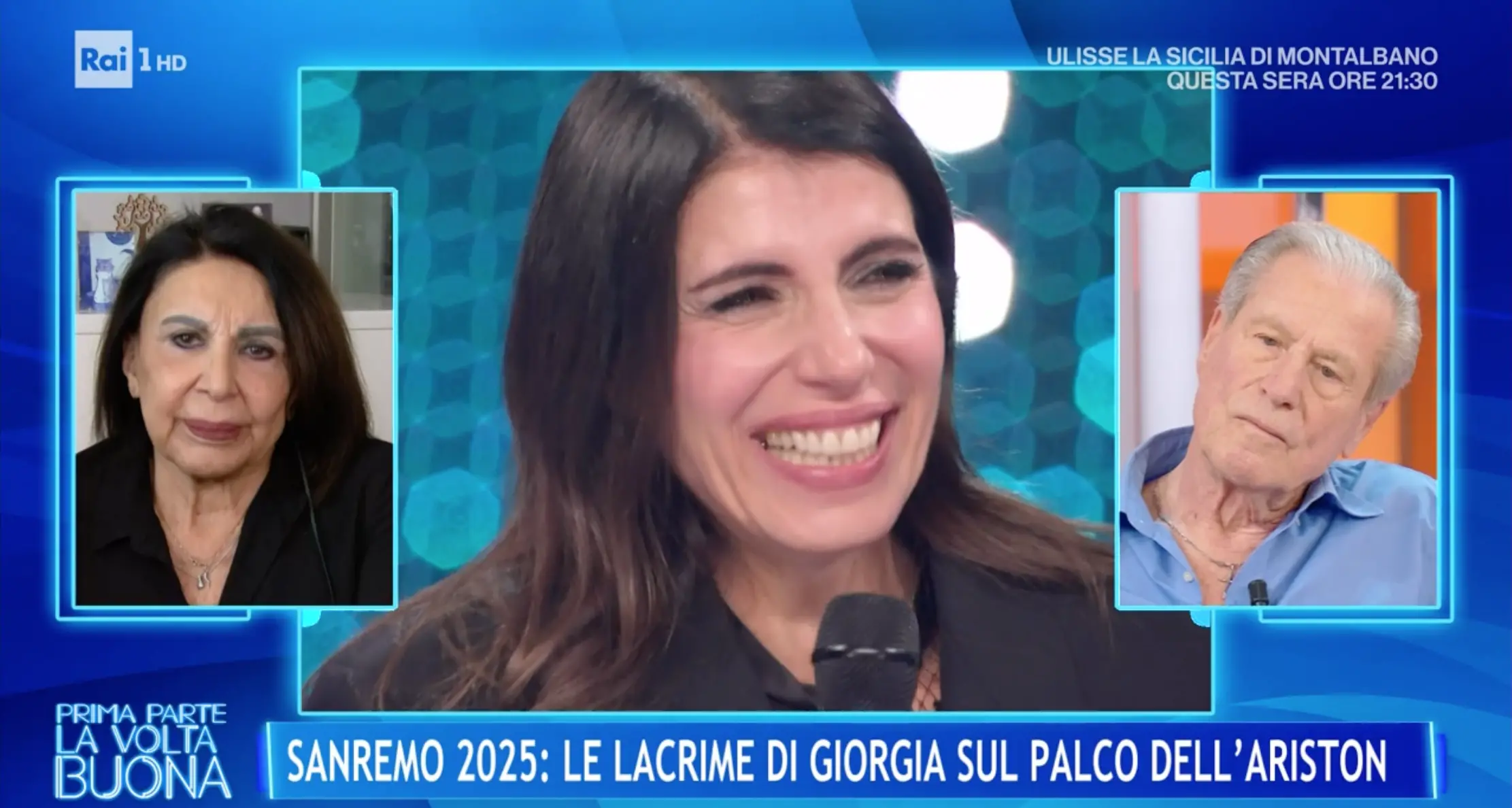 Siparietto tra i genitori di Giorgia in tv tra battute ed emozioni. \"Stiamo facendo una figura...\"