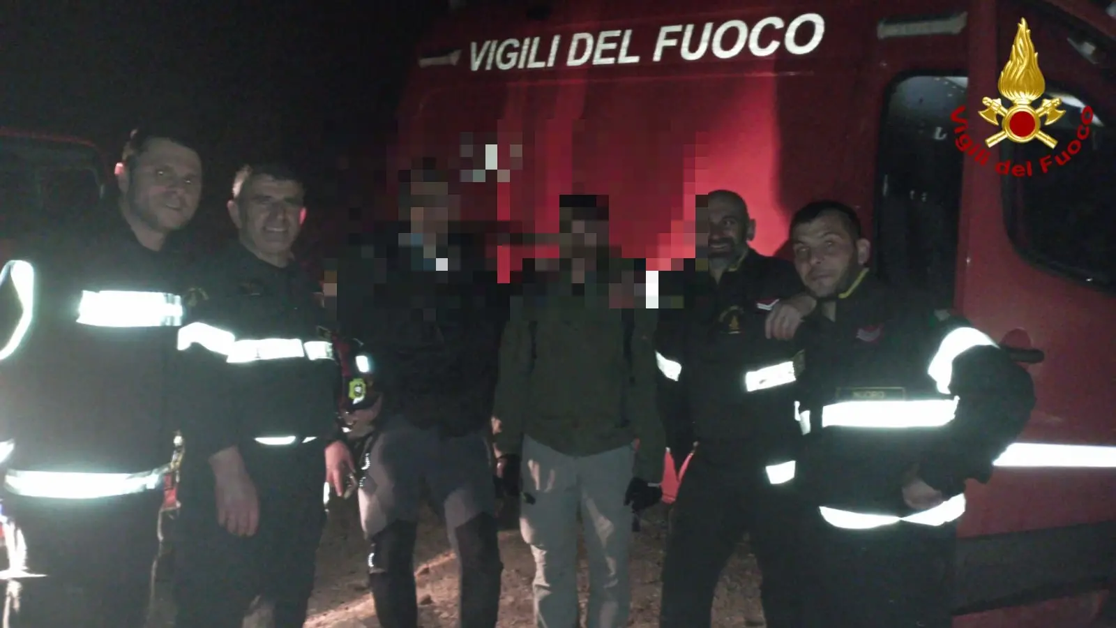 Escursionisti dispersi nel Supramonte di Oliena soccorsi dai Vigili del fuoco