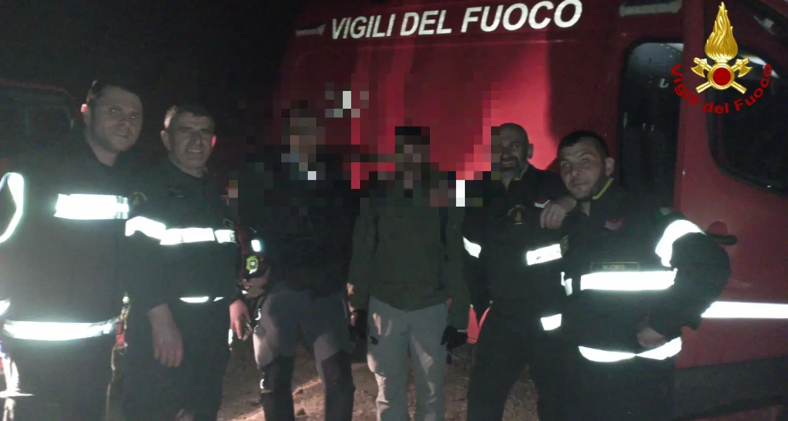 Escursionisti dispersi nel Supramonte di Oliena soccorsi dai Vigili del fuoco