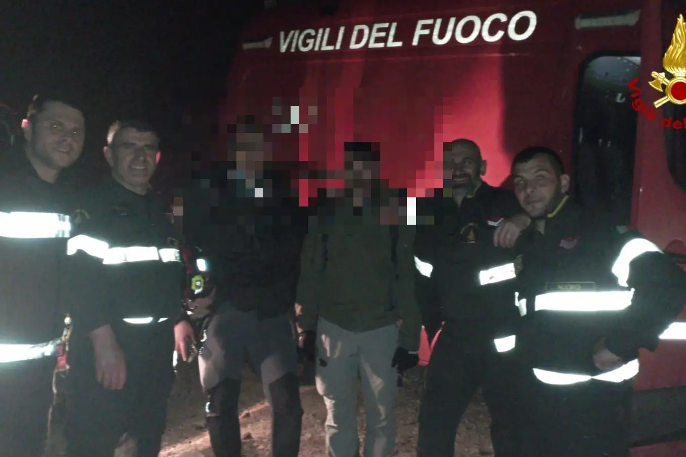 Escursionisti dispersi nel Supramonte di Oliena soccorsi dai Vigili del fuoco