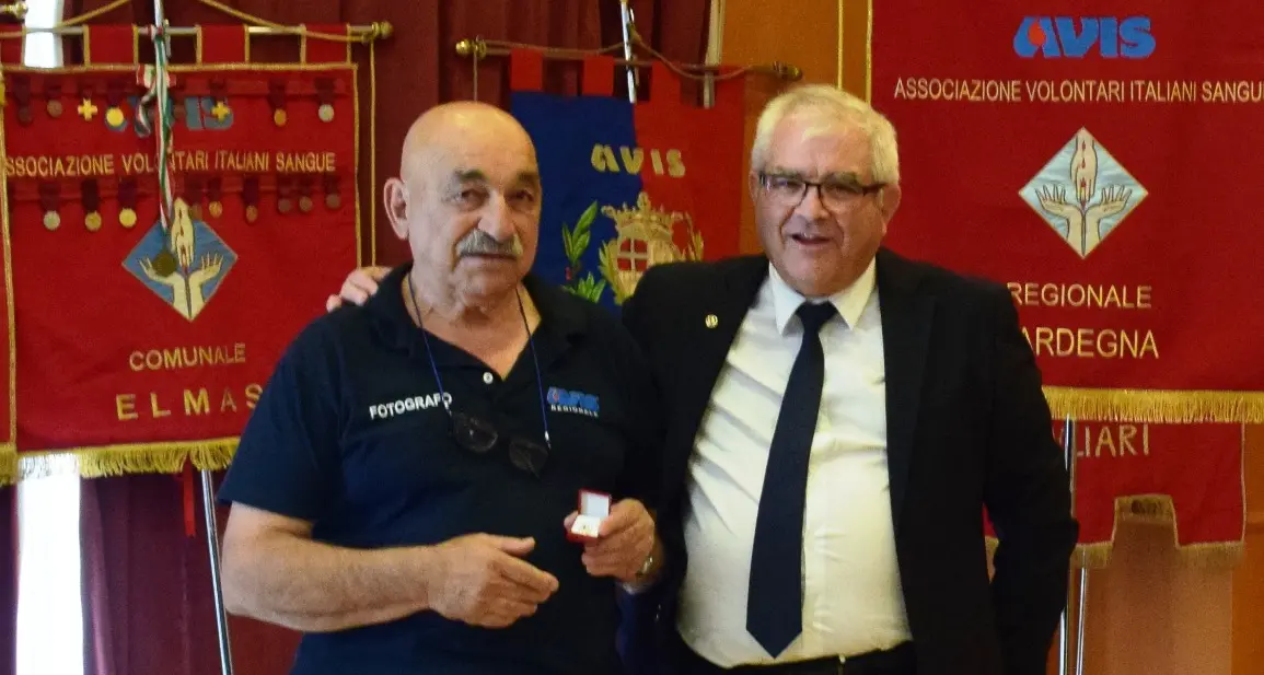 Sergio Ruiu alla guida dell'Avis di Nulvi: una storia di altruismo lunga 44 anni