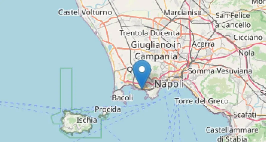 Terremoto ai Campi Flegrei: scossa di terremoto di magnitudo 4.4. Verifiche in corso