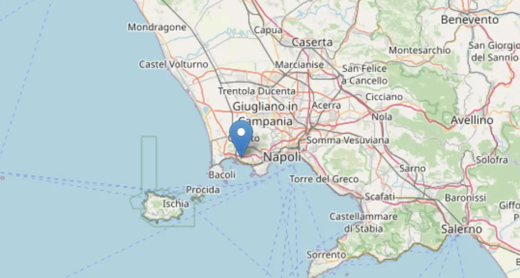Nuova scossa di terremoto nell’area dei Campi Flegrei: magnitudo 3.9