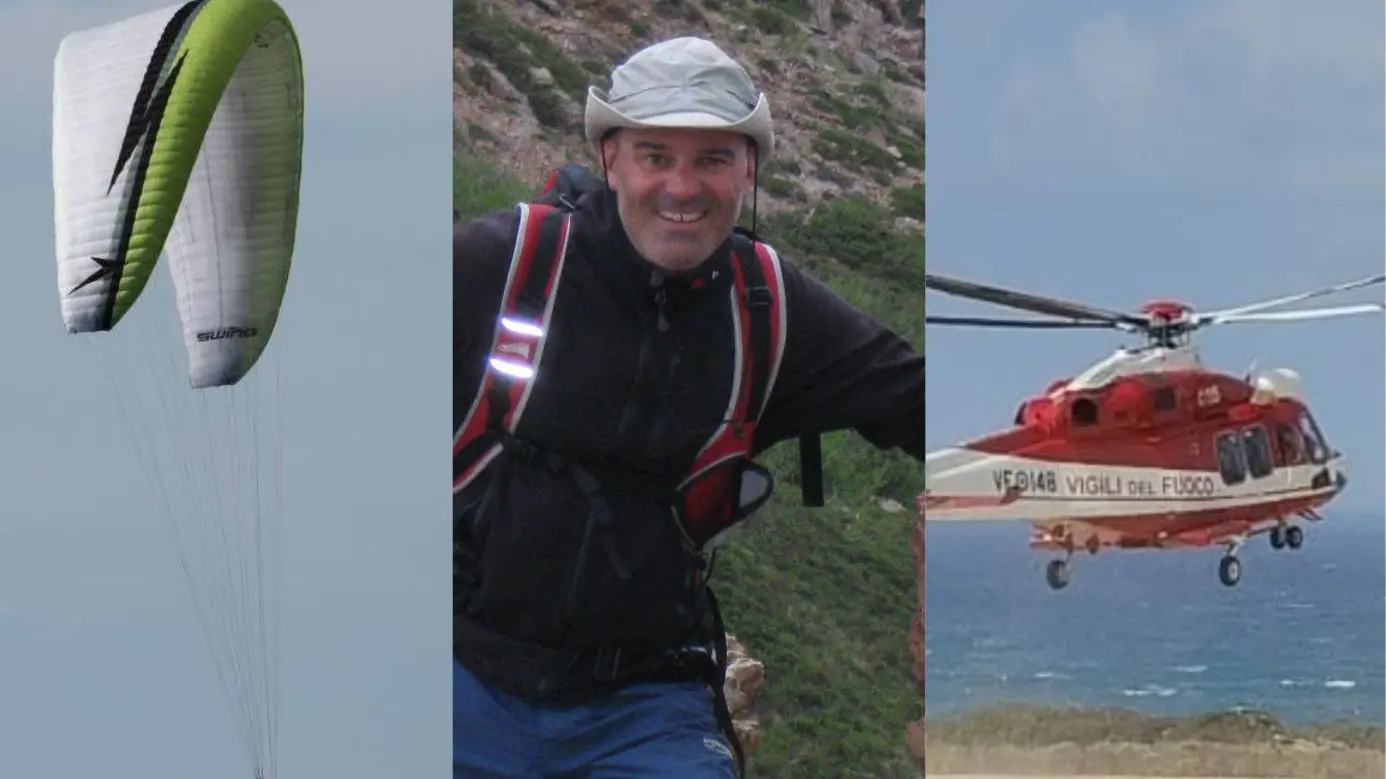 Dramma ad Arbus: ritrovato senza vita Mauro Abis, l'uomo disperso con il parapendio