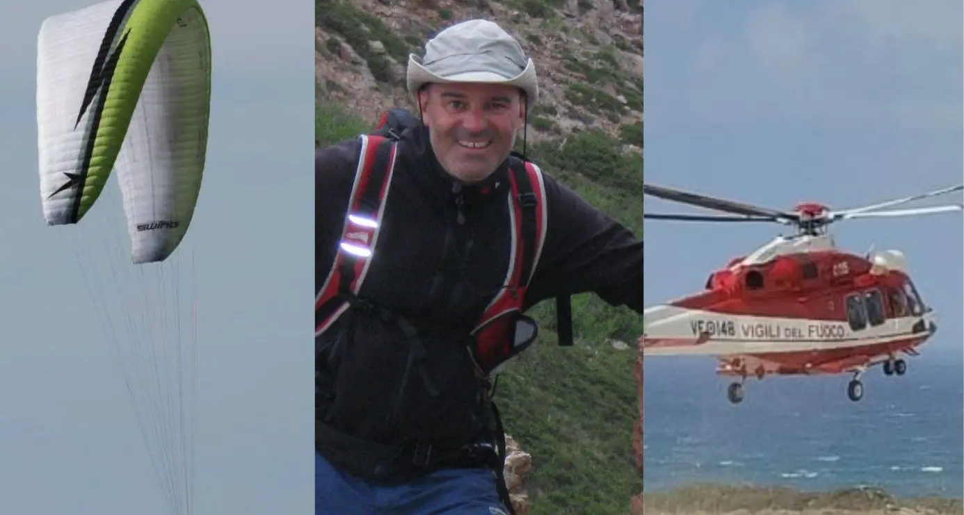 Dramma ad Arbus: ritrovato senza vita Mauro Abis, l'uomo disperso con il parapendio