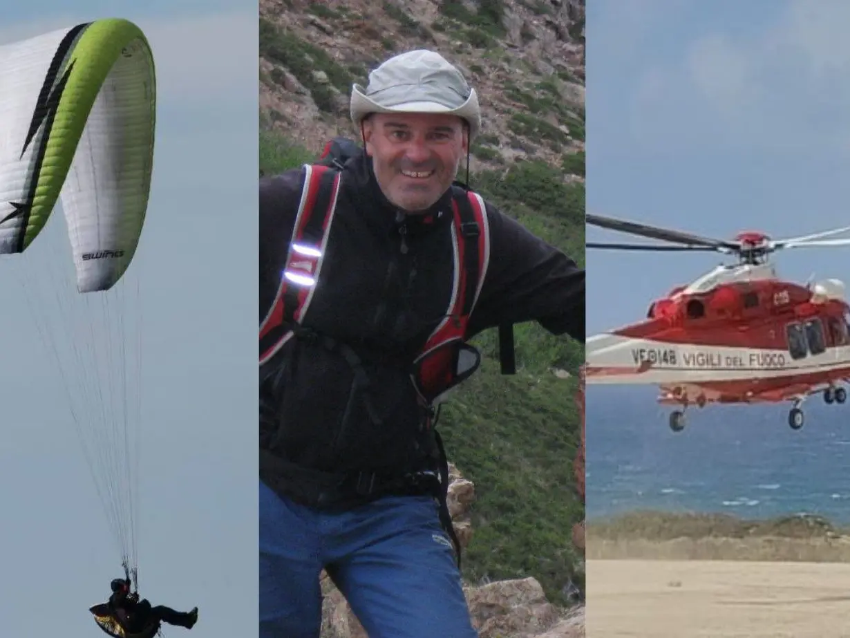 Dramma ad Arbus: ritrovato senza vita Mauro Abis, l'uomo disperso con il parapendio