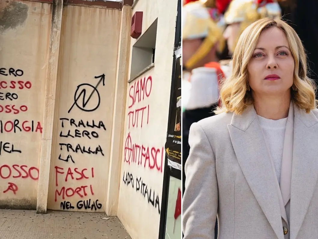 Scritte intimidatorie e minacce di morte alla premier Meloni a Ozieri
