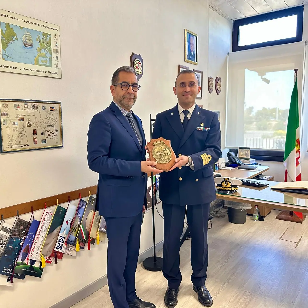 Il nuovo Questore di Oristano in visita alla Capitaneria di Porto