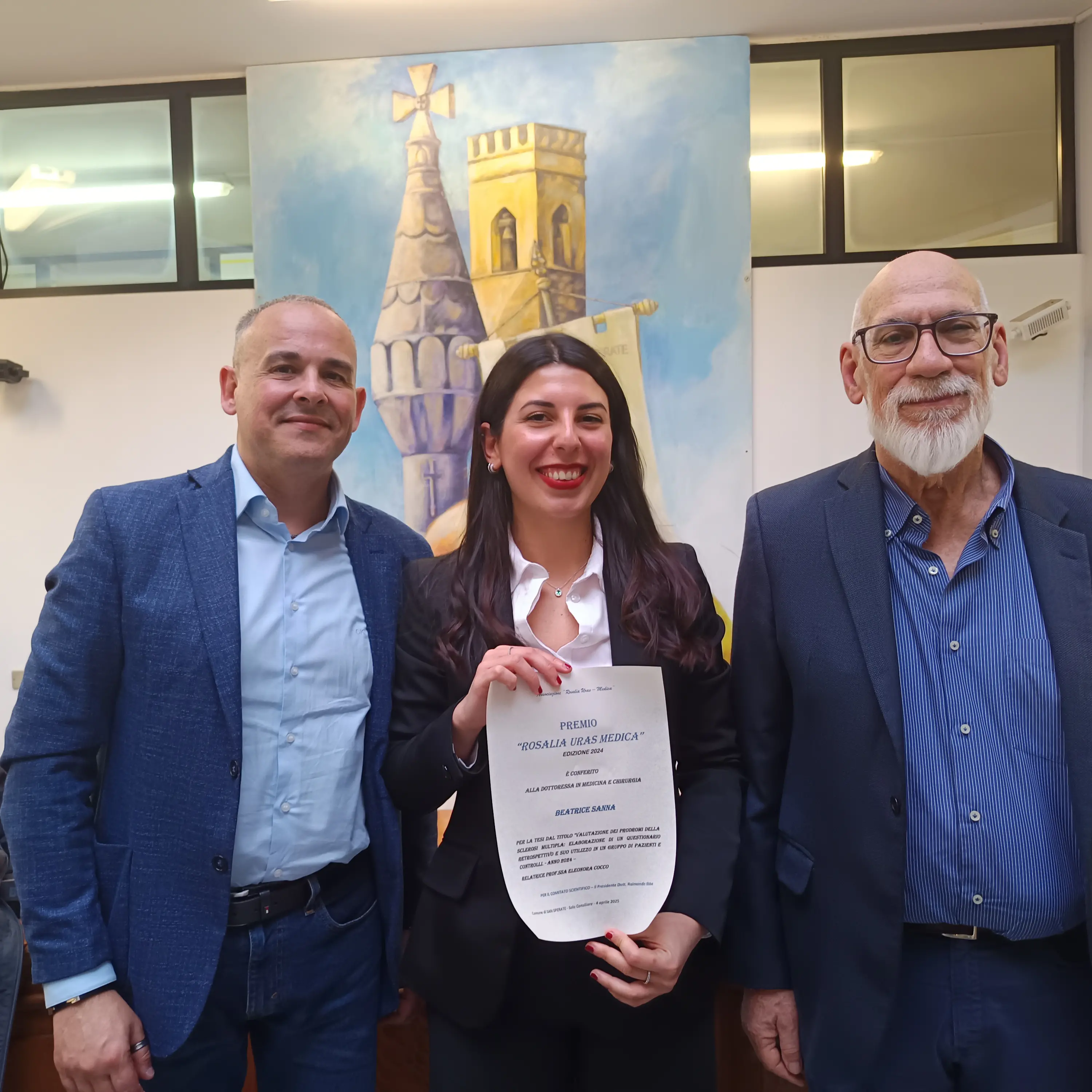 San Sperate. Beatrice Sanna vince il premio \"Rosalia Uras\" con la tesi sulla sclerosi multipla