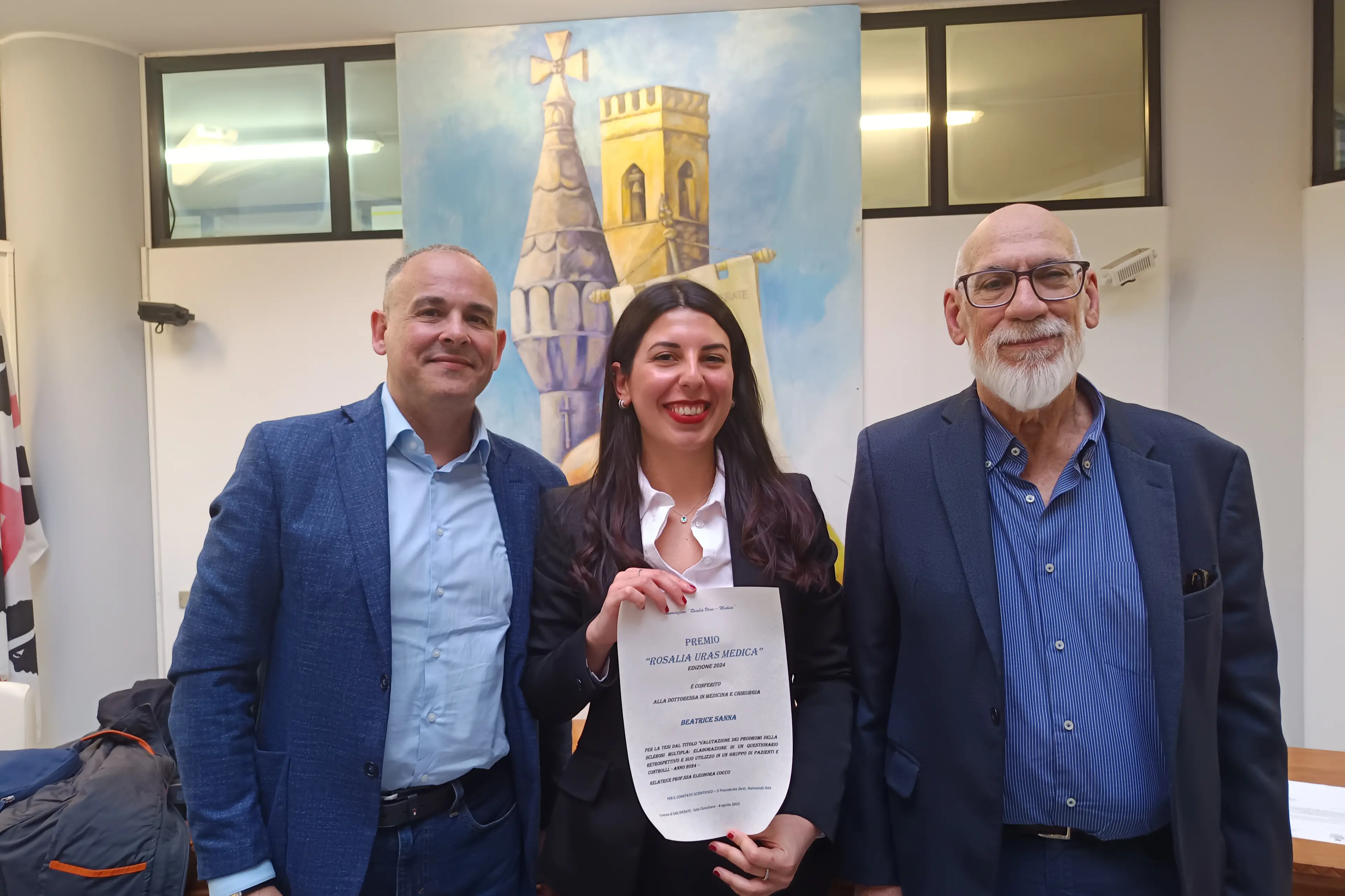 <p>Beatrice Sanna, vincitrice del premio \"Rosalia Uras\"</p>\\n