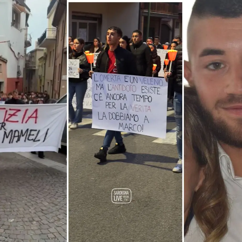 “Giustizia per Marco Mameli”: a Ilbono una fiaccolata silenziosa nel nome della verità