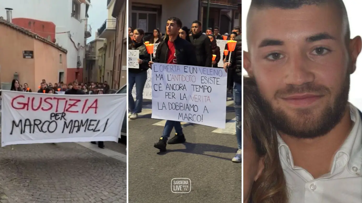 “Giustizia per Marco Mameli”: a Ilbono una fiaccolata silenziosa nel nome della verità