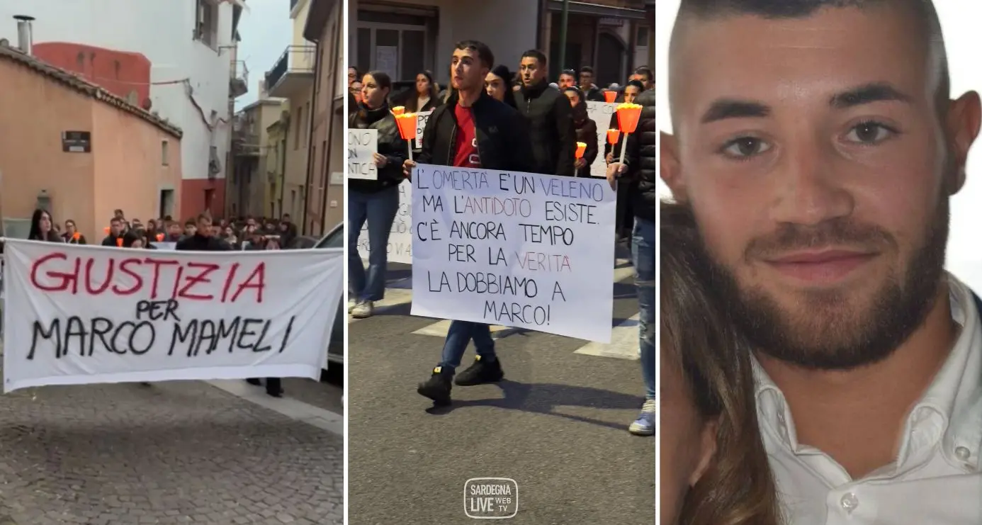“Giustizia per Marco Mameli”: a Ilbono una fiaccolata silenziosa nel nome della verità