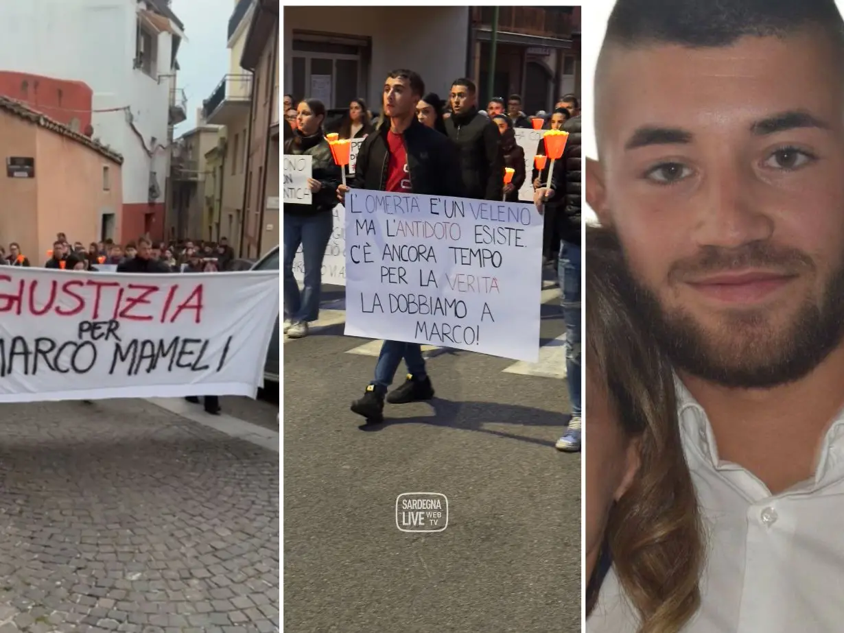 “Giustizia per Marco Mameli”: a Ilbono una fiaccolata silenziosa nel nome della verità