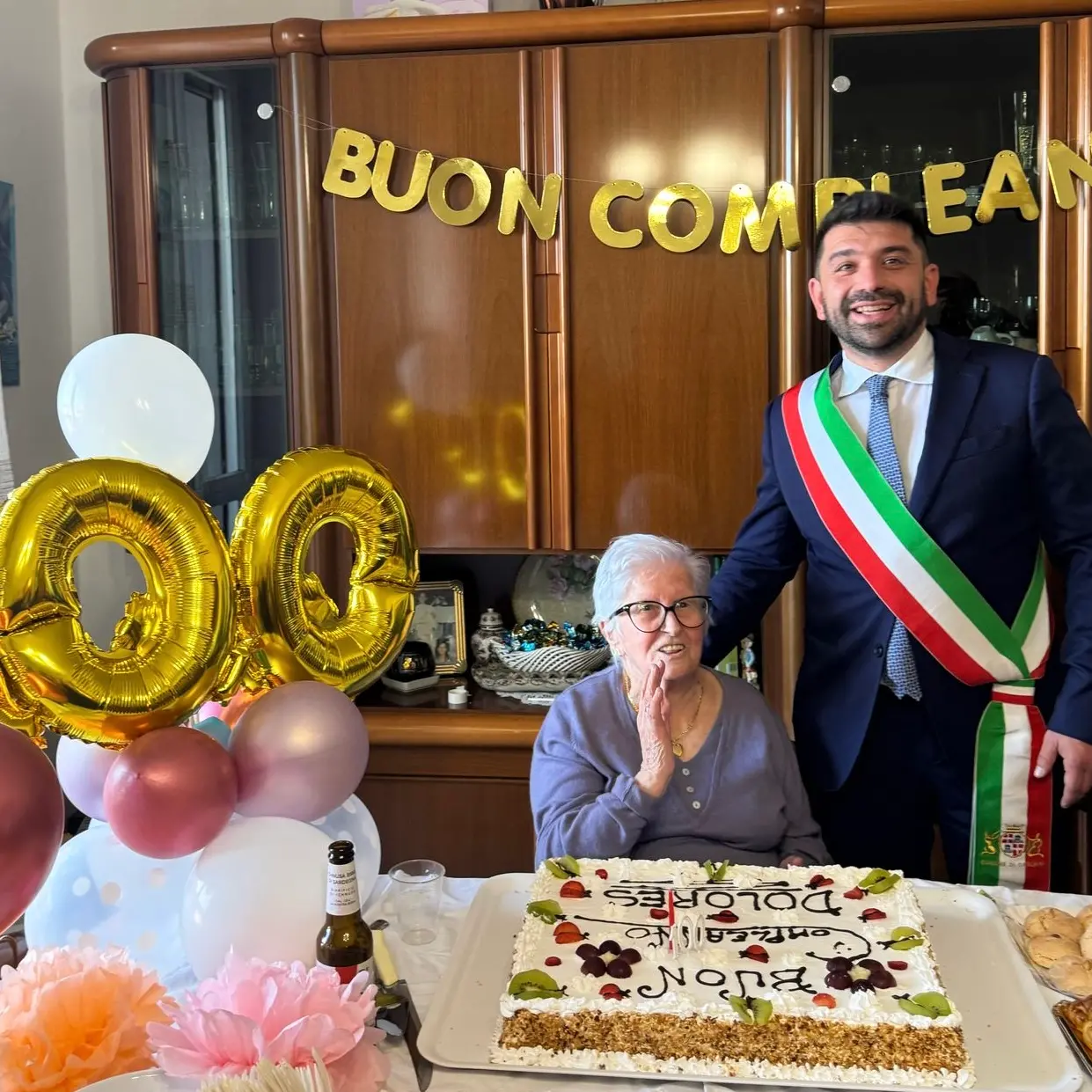 Grande festa e orgoglio a Cagliari per la nuova centenaria, la signora Dolores Pani
