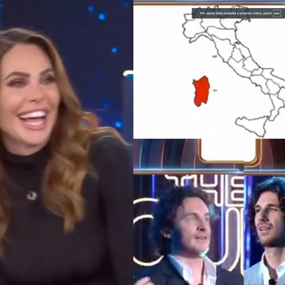 “La Sardegna non è una regione dell’Italia”: gaffe a The Couple, condotto da Ilary Blasi