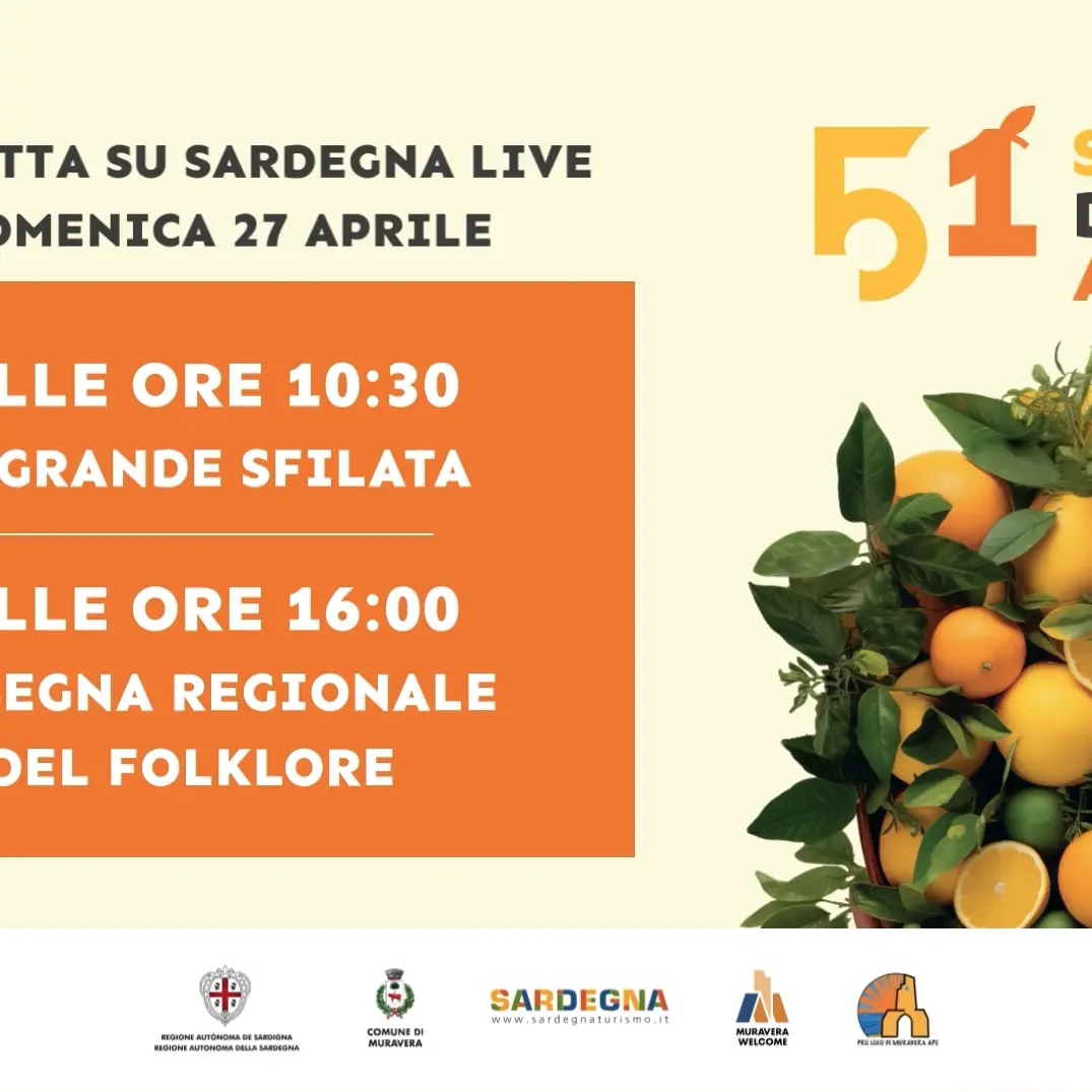 Muravera, 51^Sagra degli Agrumi: ecco i gruppi partecipanti e l'ordine della sfilata