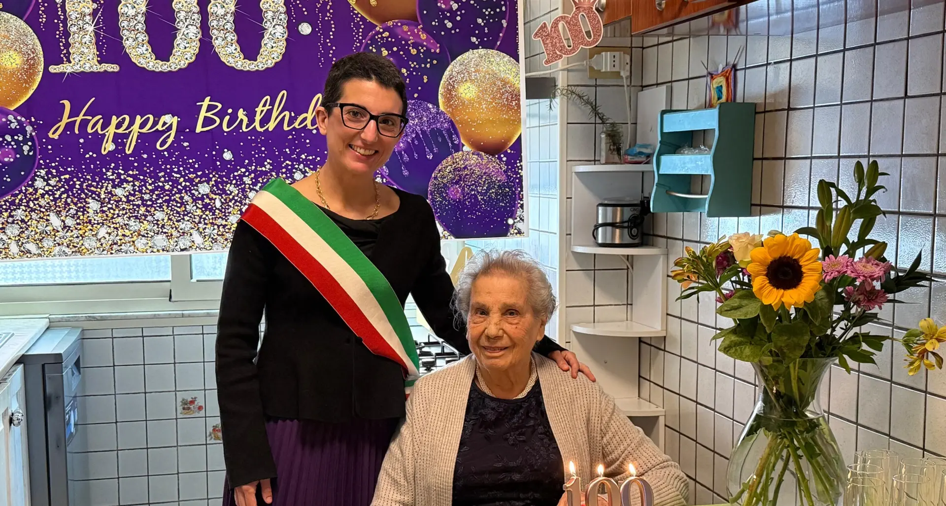 Cento anni di storia e dedizione: Giuseppa Palla festeggia a Cagliari un secolo di vita