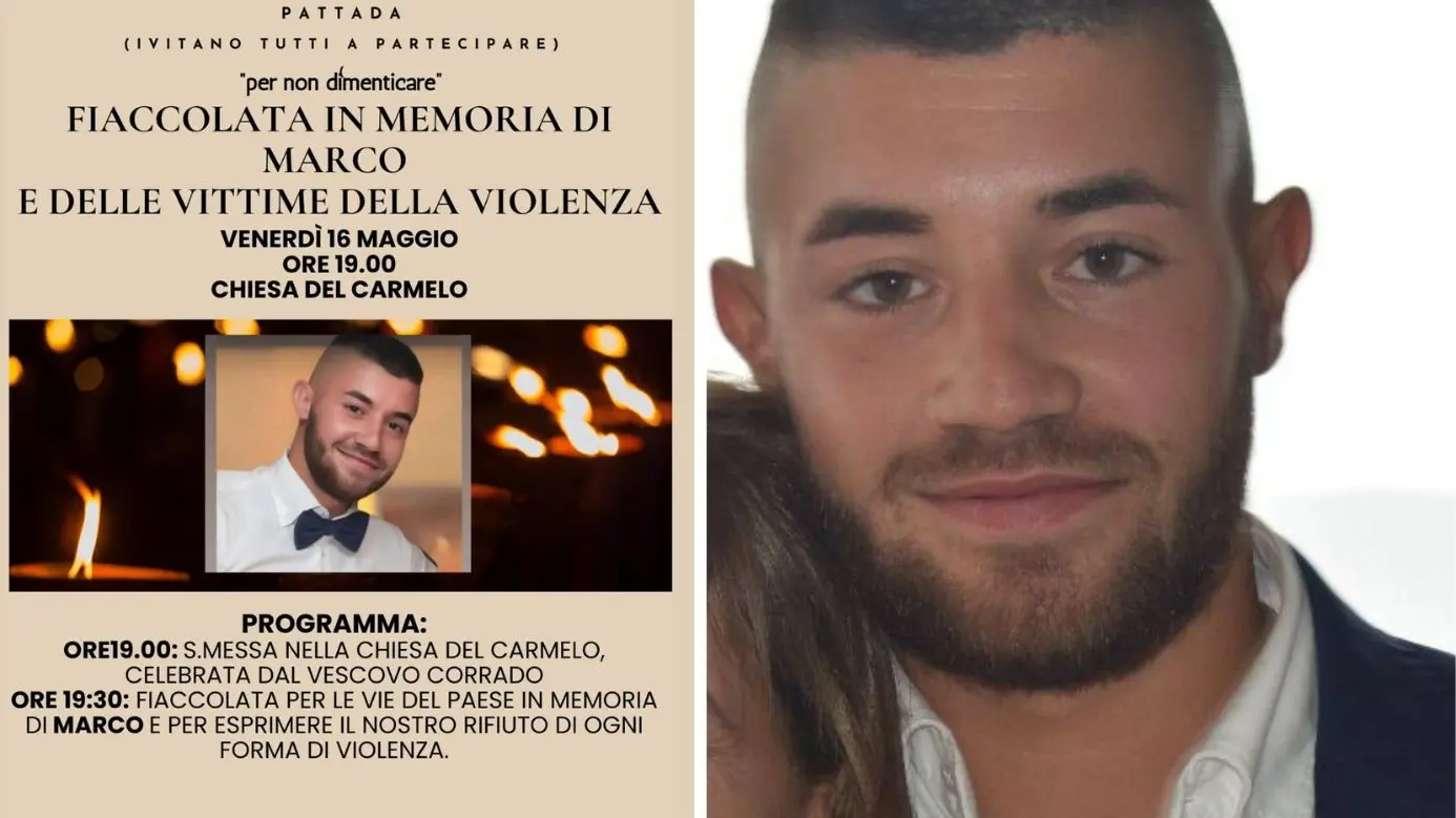 Pattada si stringe nel ricordo di Marco Mameli: fiaccolata venerdì 16 maggio