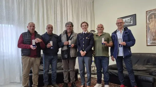 Polizia di Stato, medaglie d'onore per il personale in pensione del C.A.I.P. ad Abbasanta