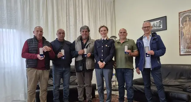 Polizia di Stato, medaglie d'onore per il personale in pensione del C.A.I.P. ad Abbasanta