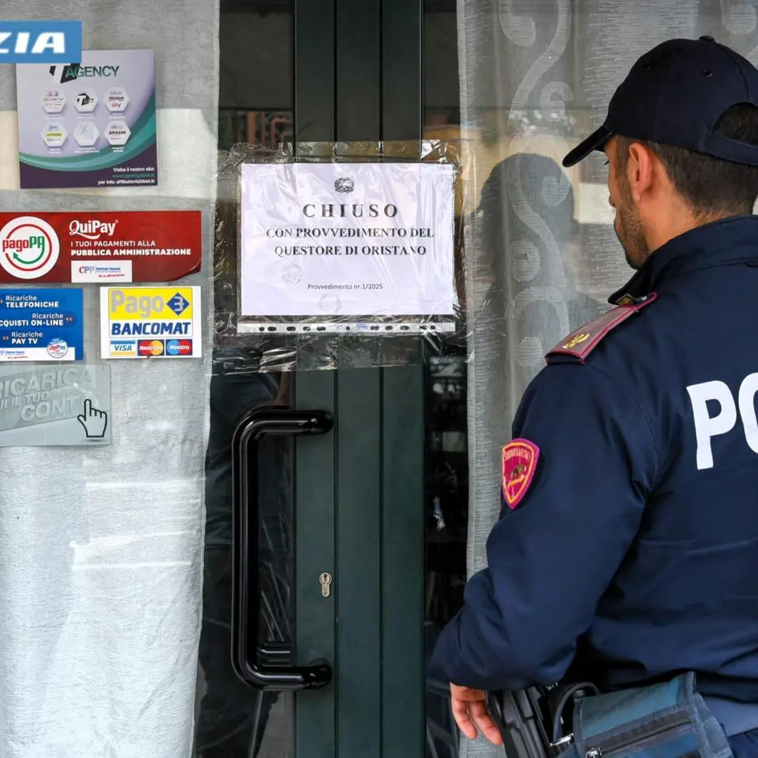 Bar chiuso a Oristano per frequentazioni sospette e spaccio di droga