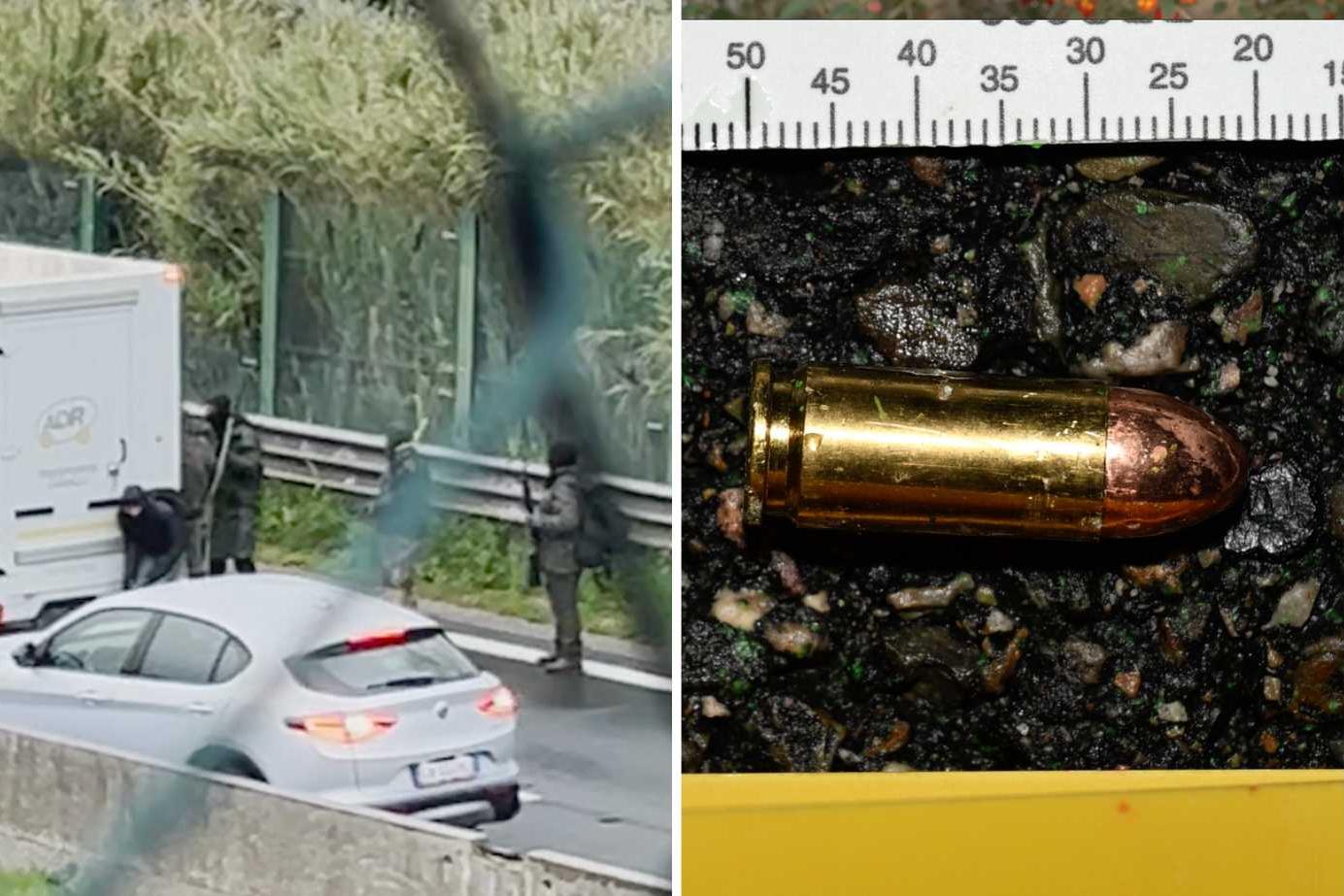 Rapina al portavalori sulla SS131: Momento drammatico del camionista  minacciato con kalashnikov, image size:1384x923