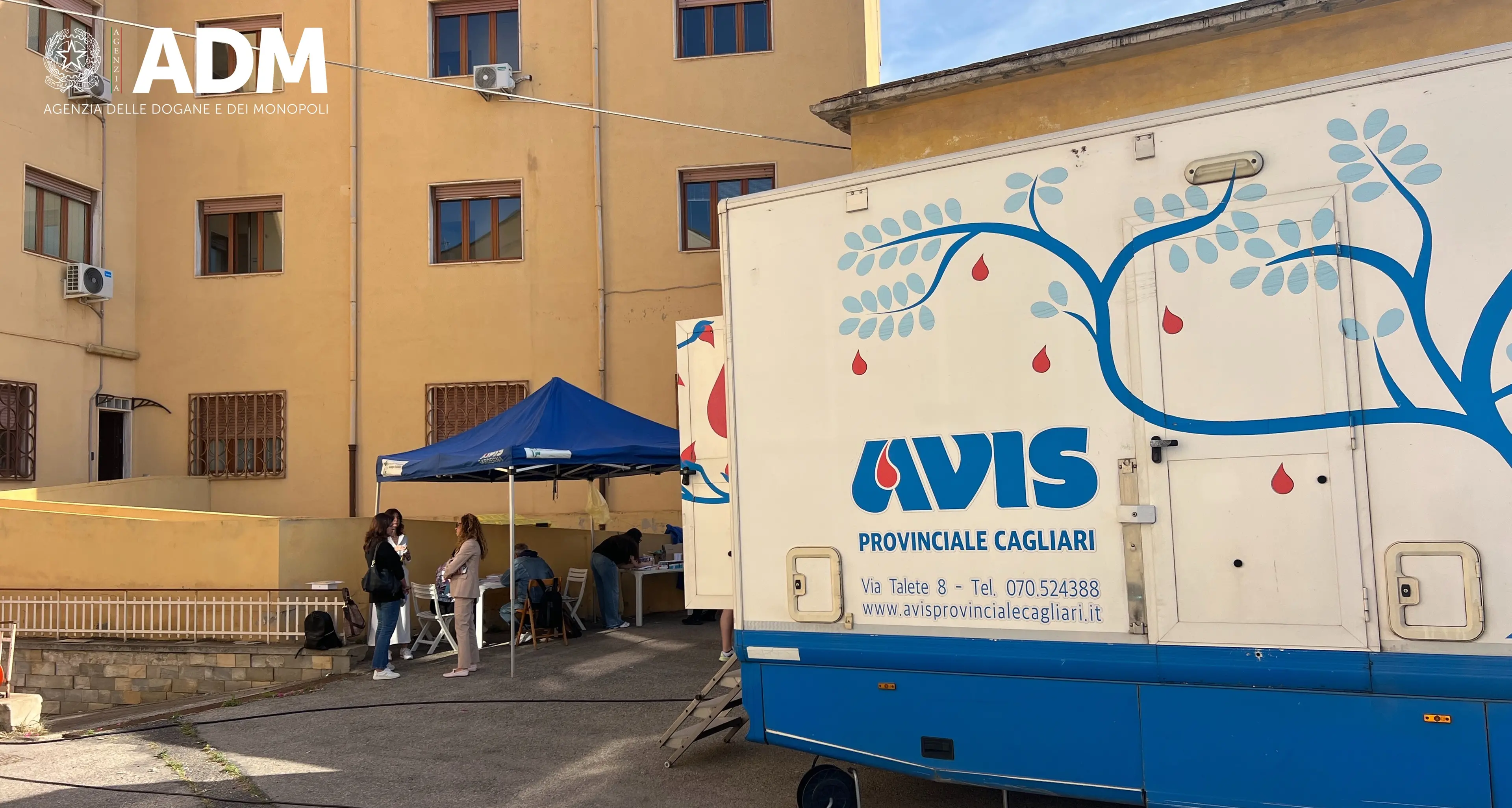 Uniti per la donazione di sangue: l'impegno dell'Ufficio delle Dogane di Cagliari
