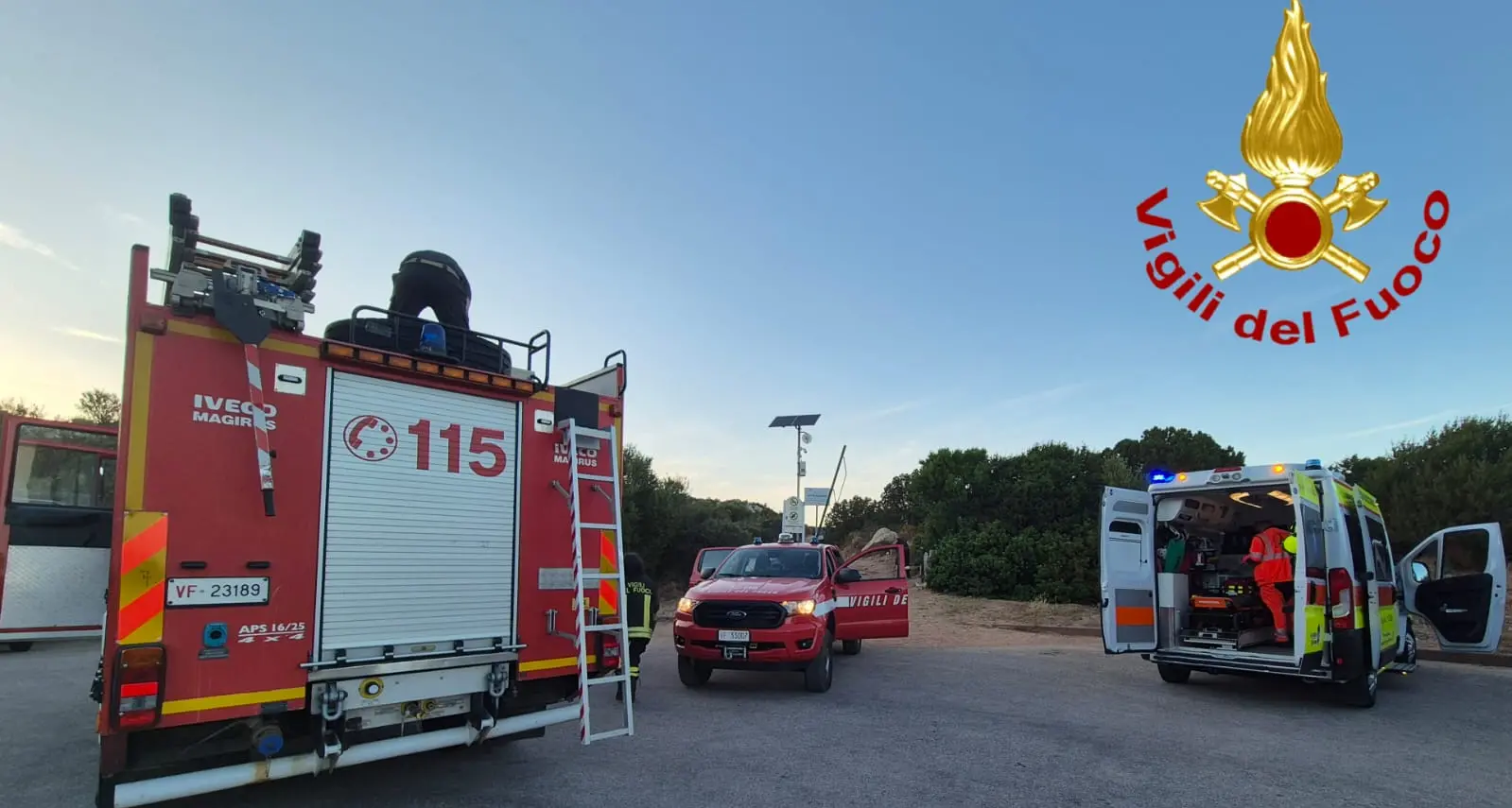 Arzachena, ragazzo bloccato tra i rovi: salvato dai Vigili del Fuoco
