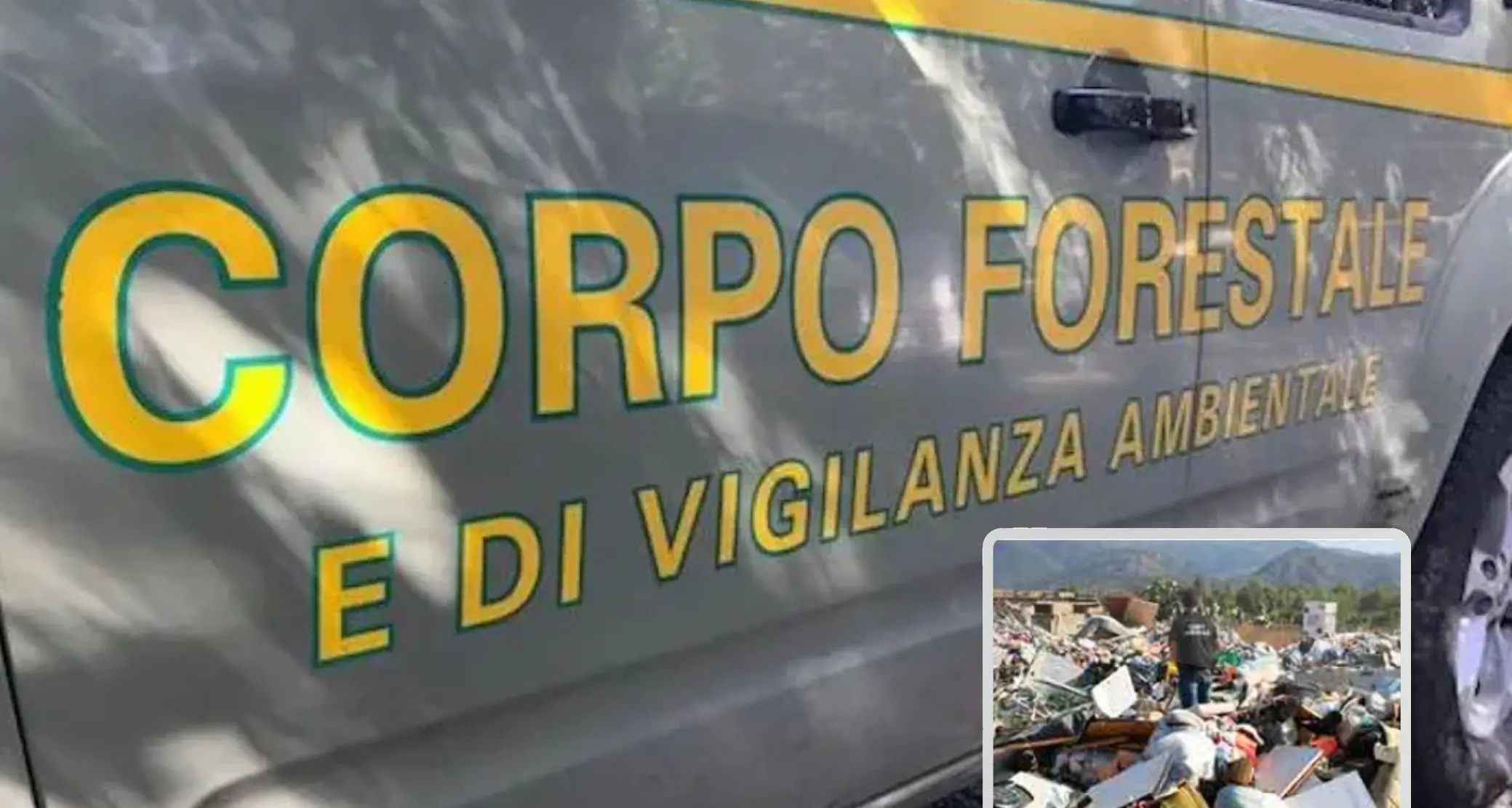 Ozieri, 150 carcasse d’auto abbandonate su 15mila metri quadrati: sequestrate due aree dal Corpo Forestale