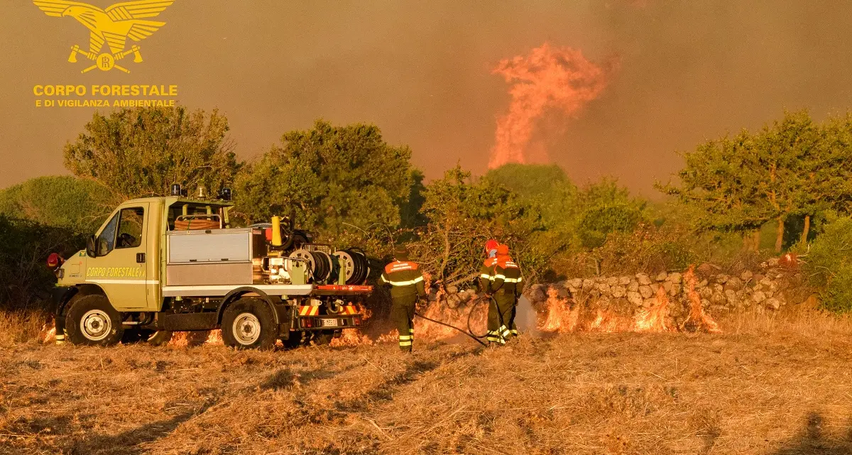Sedici incendi in Sardegna: interventi a terra senza mezzi aerei