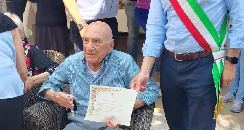 Ozieri festeggia i 100 anni di Dantino Scacchia