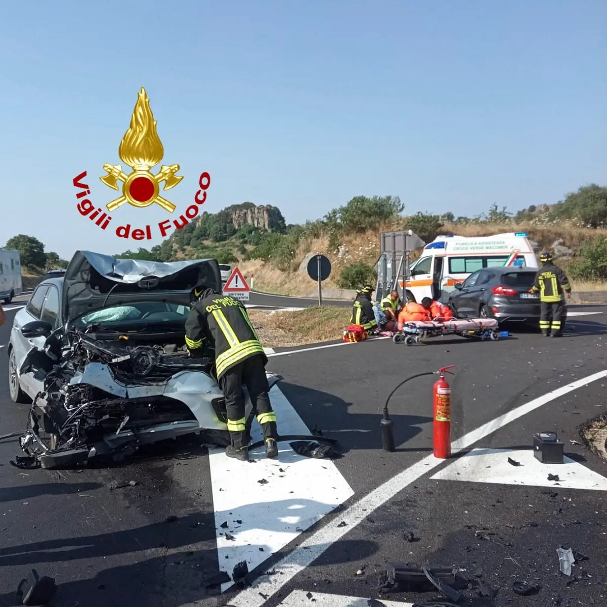 Incidente a Mulargia: scontro frontale sulla 129 bis