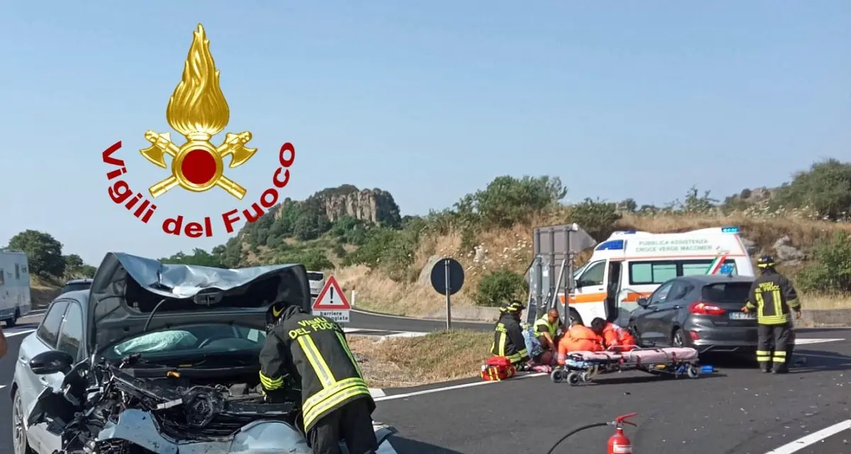 Incidente a Mulargia: scontro frontale sulla 129 bis