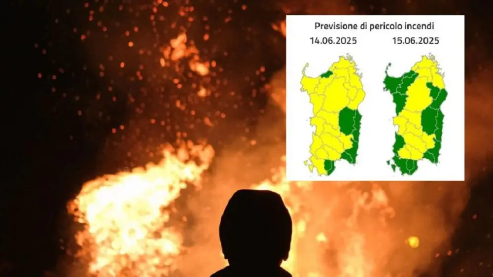 Allerta incendi in Sardegna: codice giallo in diverse aree dell'Isola